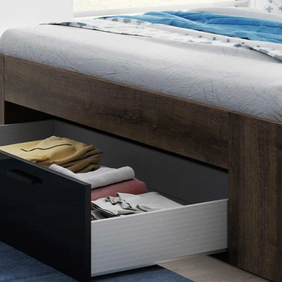140x200 Stauraumbett modern - Ulpro