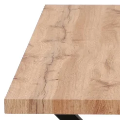 160x90 Tisch mit X-Füßen & Stühle - Zandras (fünfteilig)