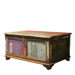90x60 Wohnzimmer Truhentisch im Shabby Style - Slinida