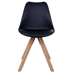 X-Fuß Esszimmertisch & Schalenstühle - Zyaman (fünfteilig)