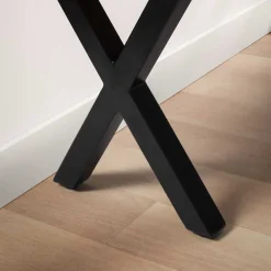 X-Fuß Garderobenbank mit Baumkante - Nariosca