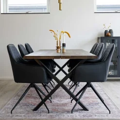 X-Fuß Tisch & Tischsessel - Tobarida (siebenteilig)