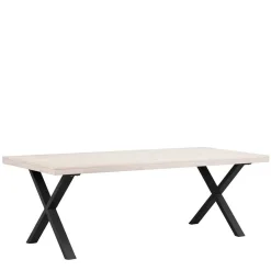 X-Fuß Tisch Essplatz für 6 Personen - Freshna (siebenteilig)