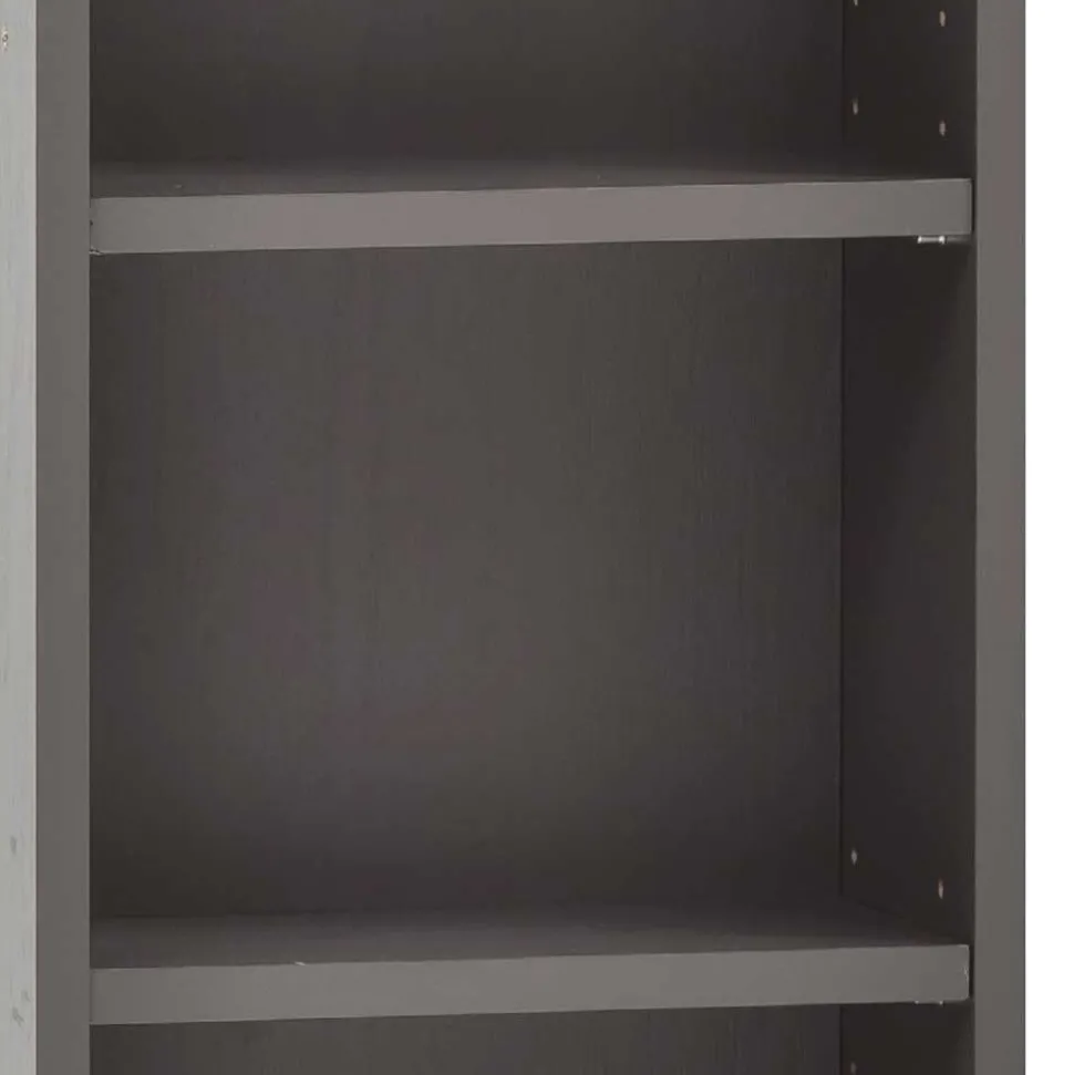 30x64x18 3 Fächer Badregal in Dunkelgrau - Breznia