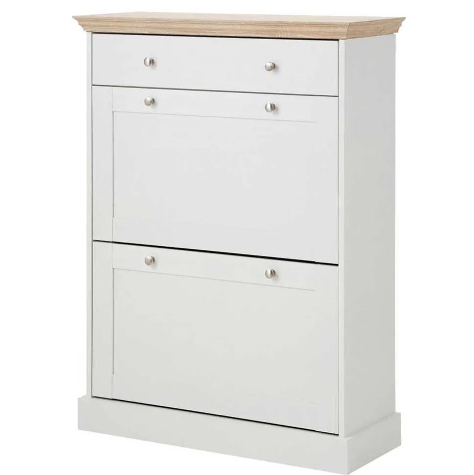 80x106x30 2 Klappen Schuhschrank im Country Style - Ridron