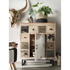 85x103x32 10 Schubladen Kommode Ethno - Antra