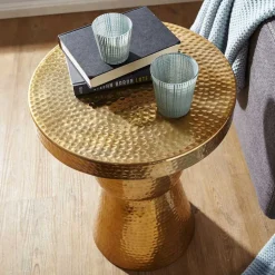 43x59x43 Alu Beistelltisch handgearbeitet - Dresconio