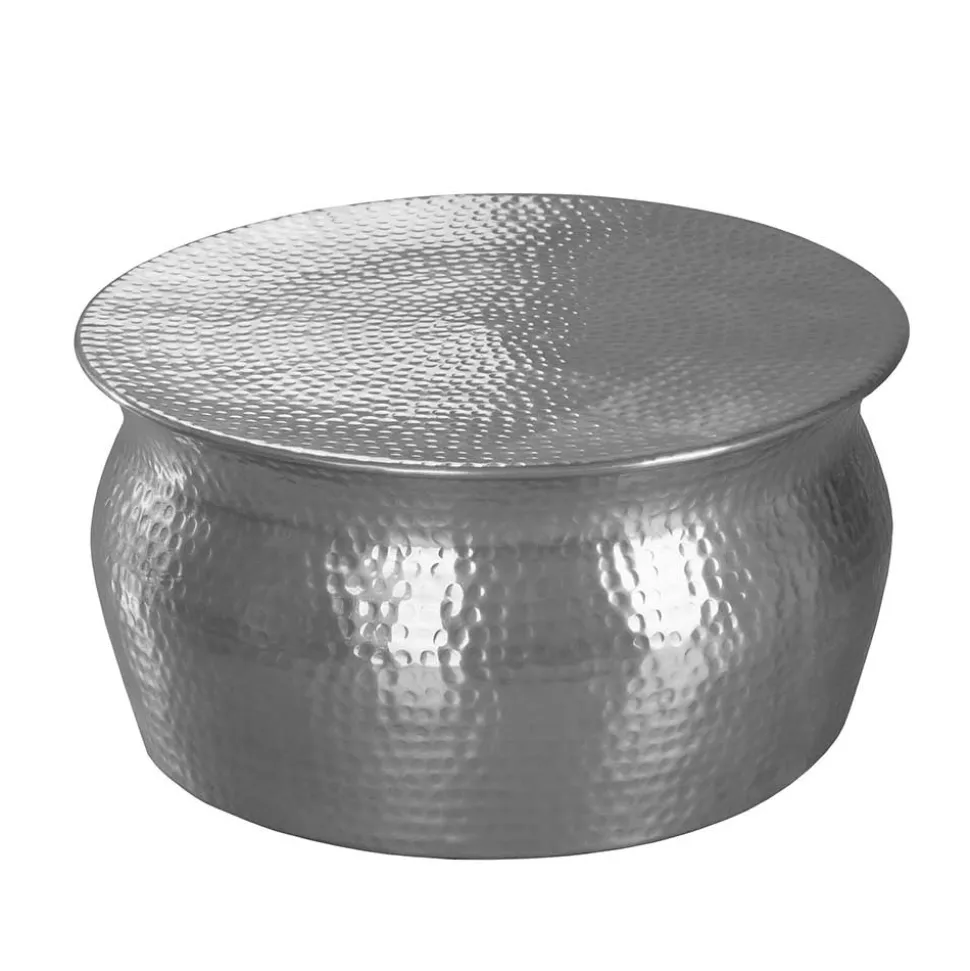 60x31x60 Alu Couchtisch in Silberfarben - Bastia