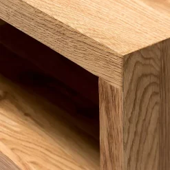 180x75x45 Asteiche Sideboard mit Metallfüßen - Ventida