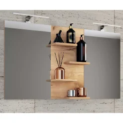 112x59x12 Bad Doppelspiegel mit Mittelregal - Cazryn