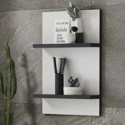 40x62x12 Bad Hängeregal mit 2 Böden - Ingmesan