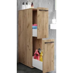 25x110x50 Bad Nischenschrank mit 2 Auszügen - Naico