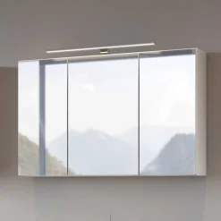 100x64x31 Bad Spiegeltürenschrank in Weiß - Misbonas