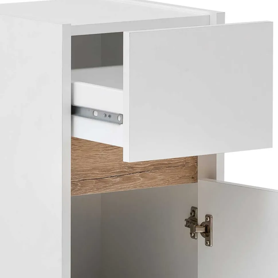 31x85x33 Bad Unterschrank mit Tür & Schublade - Etravia