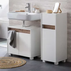 31x85x33 Bad Unterschrank mit Tür & Schublade - Etravia