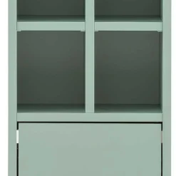 31x131x22 Badschrank in Mintgrün & Gold - Aparcian