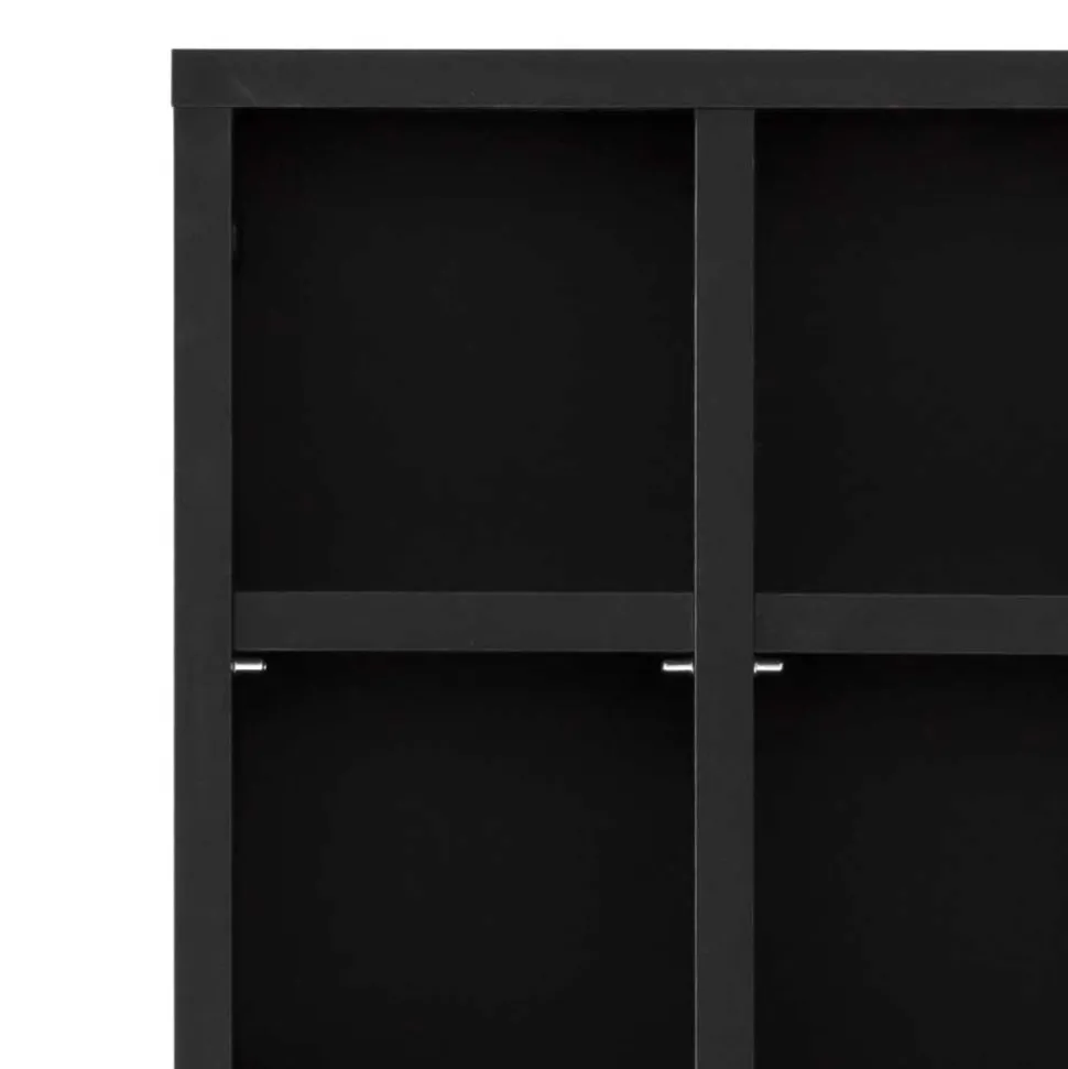 31x131x22 Badschrank in Schwarz & Gold - Vulcanisa