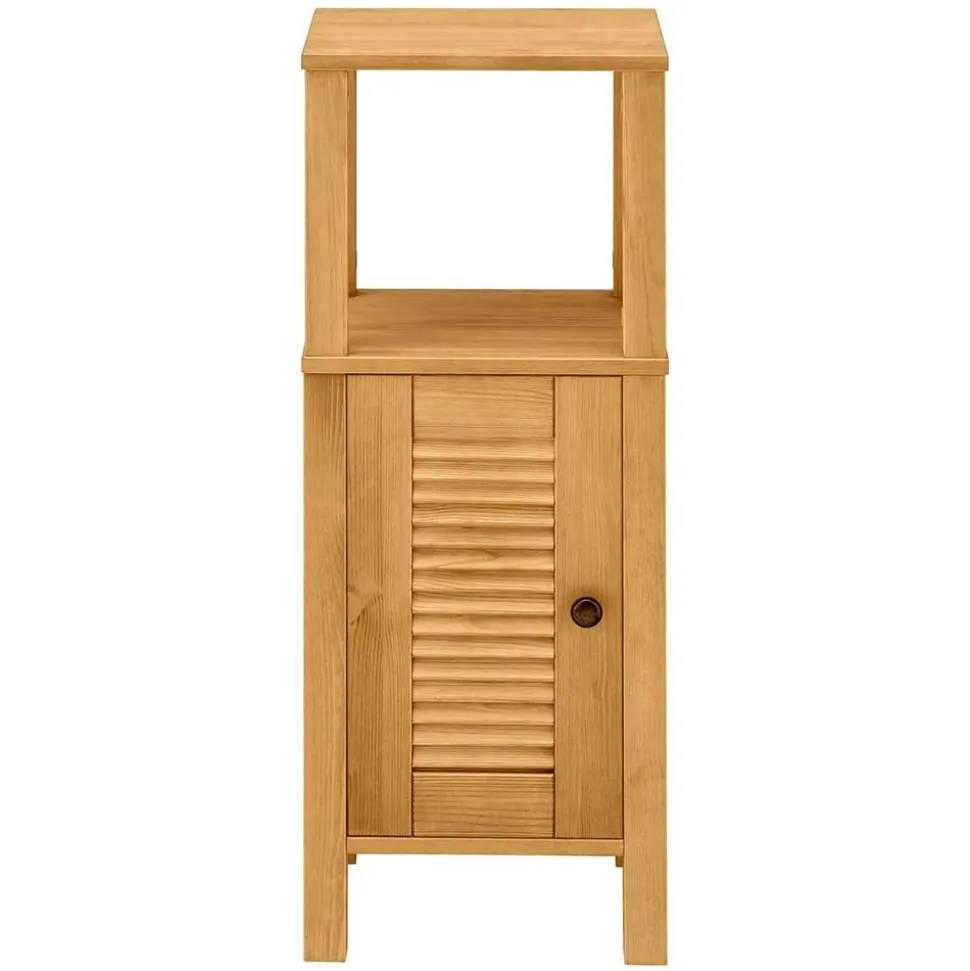 34x86x30 Badschrank mit Lamellentür & Ablage - Zavieca I