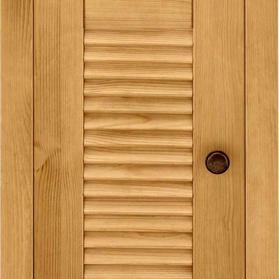 34x86x30 Badschrank mit Lamellentür & Ablage - Zavieca I