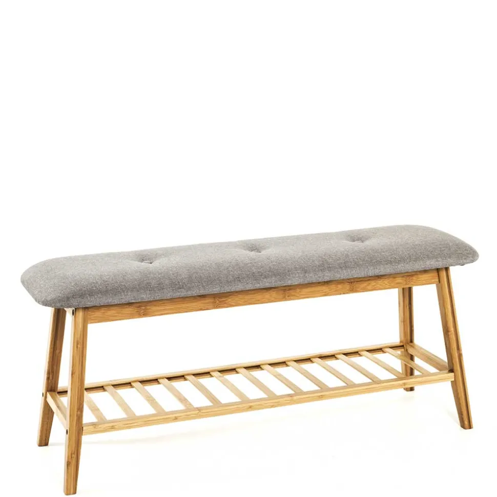 100x44x30 Bambus Bank in Naturfarben - Ponzas