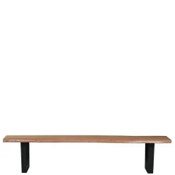 150x46x40 Baumkante Bank mit Bügelgestell - Beataz