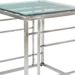 50x56x50 Beistelltisch aus Glas - Moonie