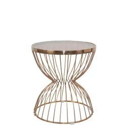 50x57x50 Beistelltisch aus Metall Rosegold - Ostranca