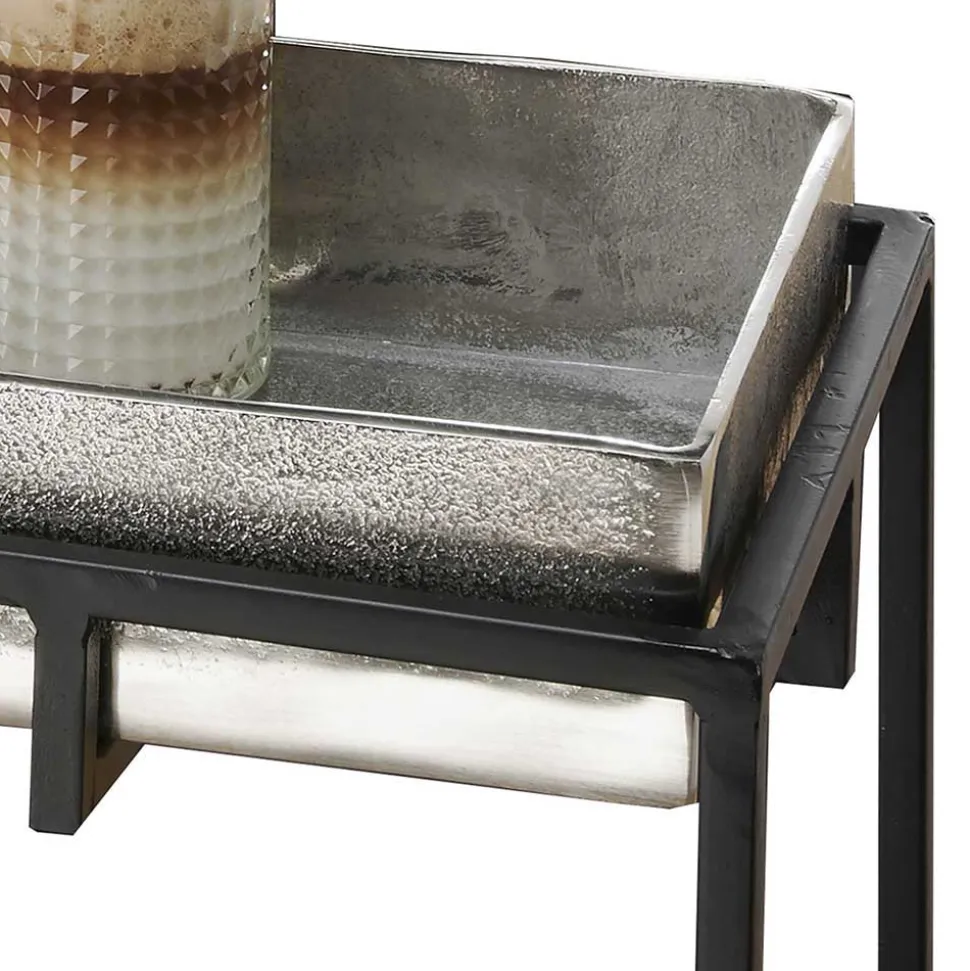 57x59x32 Beistelltisch mit hohem Rand - Bargas