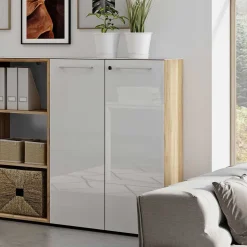 80x120x37 Büro Aktenschrank abschließbar - Laszlo I