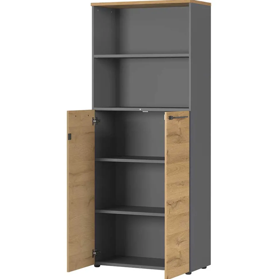 80x197x40 Büro Aktenschrank mit 2 Fächern - Ovgunia