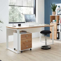 158x75x79 Büro Arbeitstisch zweifarbig - Situatica