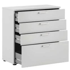 80x84x41 Büro Kommode in Lichtgrau - Bowsla