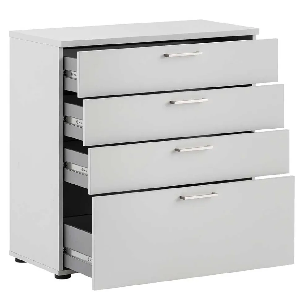 80x84x41 Büro Kommode in Lichtgrau - Bowsla