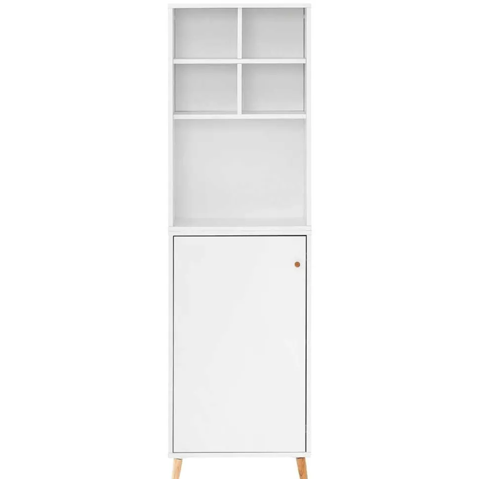 51x185x41 Büro Regal Schrank in Weiß - Obtin