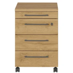 42x61x49 Büro Rollcontainer mit Utensilienfach - Ovgunia