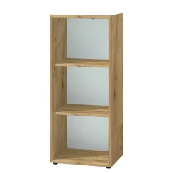 50x120x37 Büroregal in Weiß & Wildeiche - Laszlo