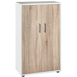 65x111x35 Büroschrank mit Doppeltür & Bügelgriffen - Garian