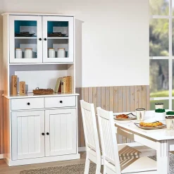 90x191x45 Buffetschrank im modernen Country Look - Vatina I