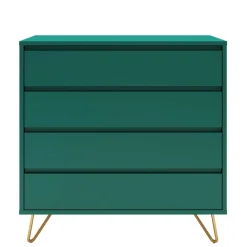 90x90x40 cm 4 Schubladen Kommode in Grün - Ricriava