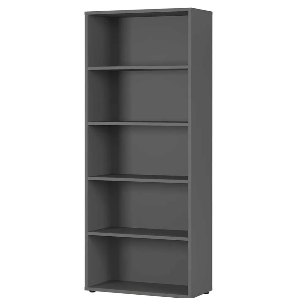 80x197x40 cm Aktenregal in Dunkelgrau - Noel
