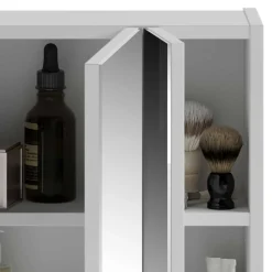 60x70x18 cm Bad Spiegelschrank 3-türig - Whale