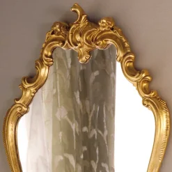 55x92x8 cm Barock Wandspiegel in Gold - Motiz