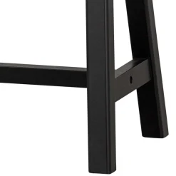 110x45x35 cm Bänke aus Massivholz in Schwarz - Annike (2er Set)