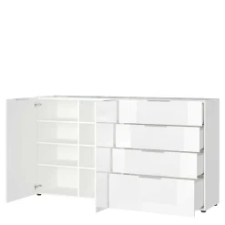 184x101x42 cm Design Sideboard mit Glas Beschichtung - Daven