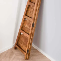 64x148x44 cm Eckregal aus Akazie Massivholz - Skylive