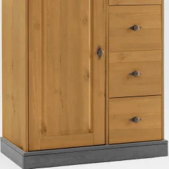 88x117x45 cm Hochkommode mit vier Schubladen - Eshelas