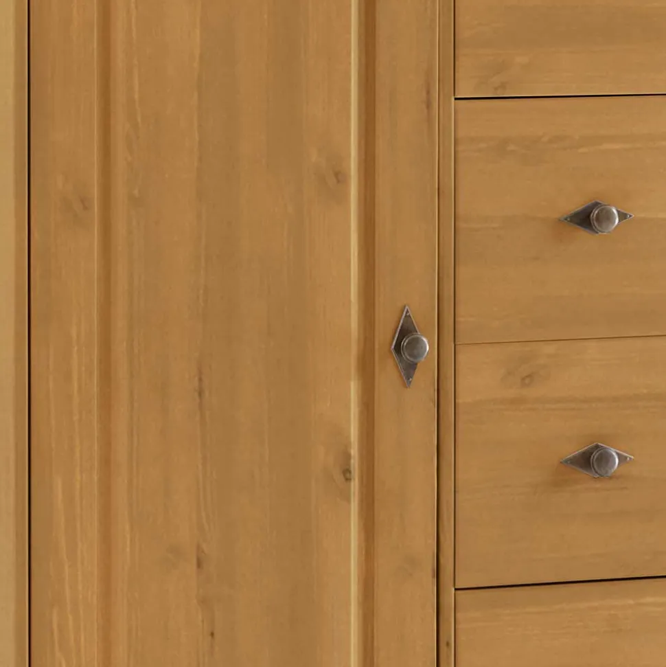 88x117x45 cm Hochkommode mit vier Schubladen - Eshelas