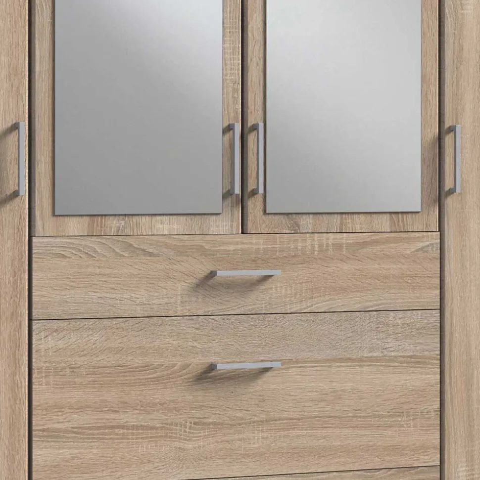 179x199x58 cm Kleiderschrank mit Spiegeln modern - Citerna
