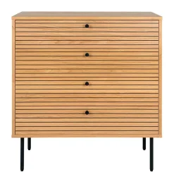 80x85x40 cm Kommode in Eiche Natur Furnier - Virona