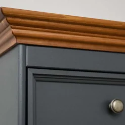 112x88x45 cm Landhaus Kommode in Grau & Eiche - Witenga